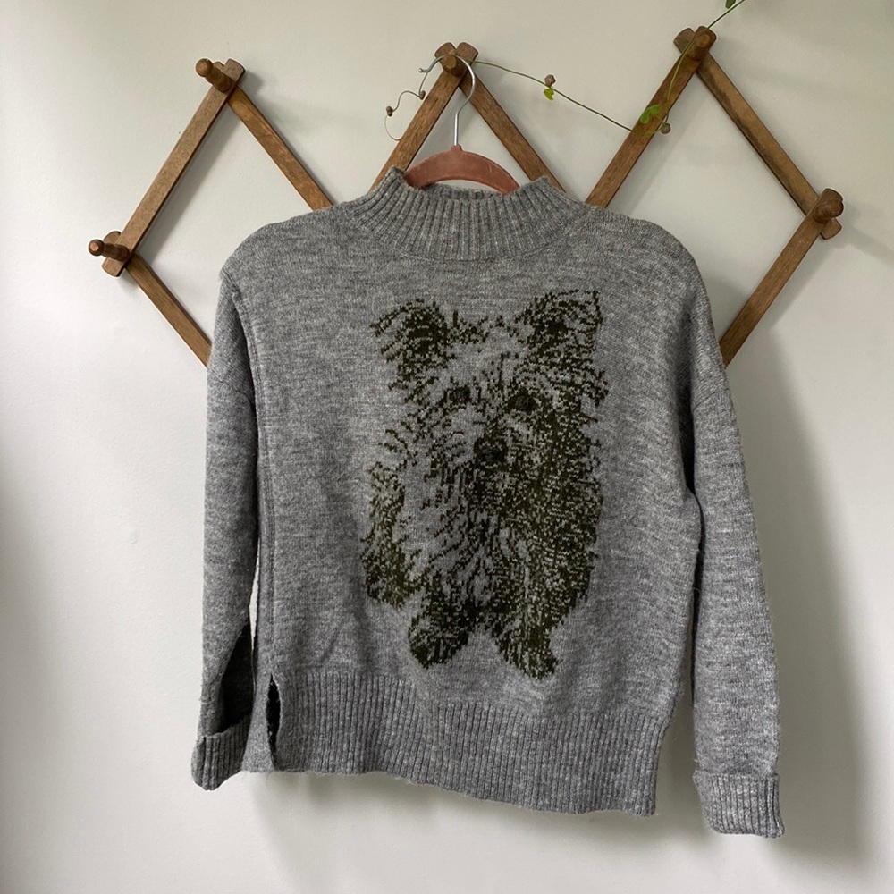 Anthropologie MOTH Wool Dog Sweater - Size S